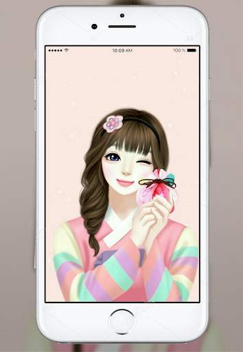 Cute Laurra Girl Wallpaper screenshot 1