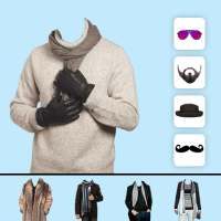 Men Winter Jacket Photo Frame icon