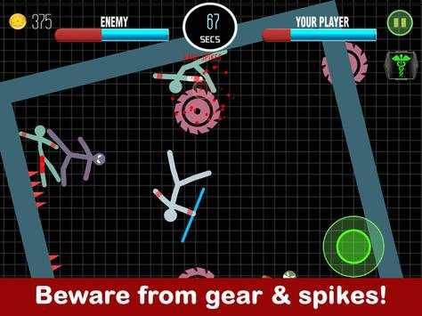 Stickman Fight 2 Speler Spellen screenshot 4