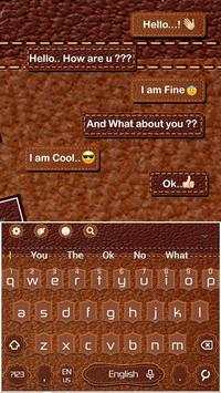 Thème de clavier en cuir screenshot 2