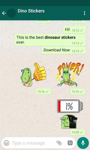 New WAStickerApps - Dinosaur Stickers For Chat screenshot 2
