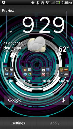 Tech Rings 2 Live Wallpaper Fr screenshot 2