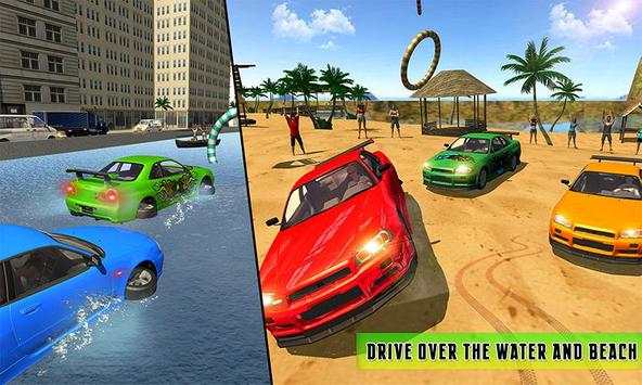 Water Surfing Car Racing Stunt screenshot 4