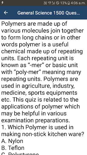 General Science GK - 1500 Question Answers screenshot 6