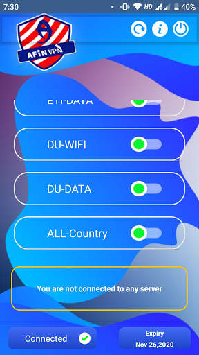 Afin VPN screenshot 2