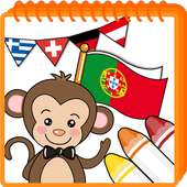 Coloring game - Flags Europe 2 logo