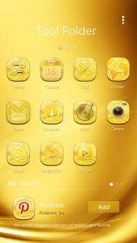 Golden GO Launcher Theme screenshot 4