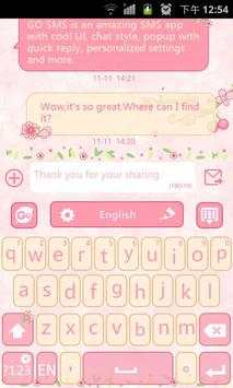 Lovepetal GO Keyboard Theme screenshot 1