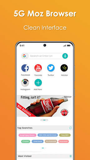 Firefox.US Browser: 5G Speed like Firefox Browser screenshot 1
