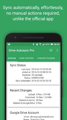 Autosync for Google Drive 2 تصوير الشاشة