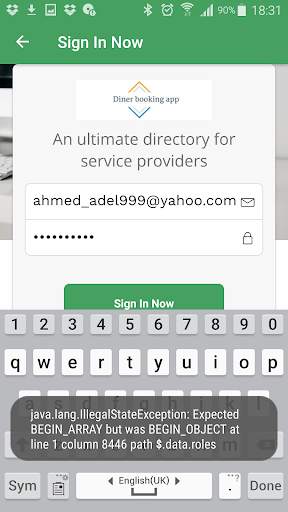 diners booking app screenshot 4