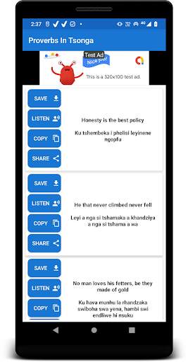 Proverbs In Tsonga screenshot 3