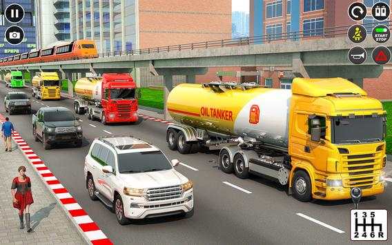 Oil Tanker Truck Driving Games स्क्रीनशॉट 1