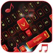 Red Robot Music keyboard Theme 10001001