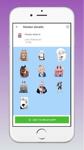 Chainsaw Man stickers WA & TG screenshot 6