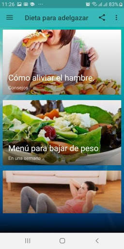 Dieta y ejercicios para adelgazar screenshot 1