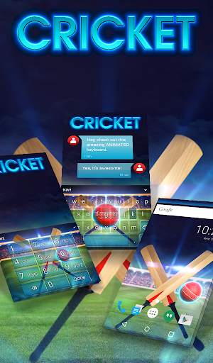 Cricket Animated Keyboard screenshot 1