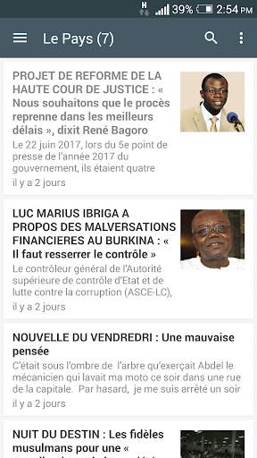 Burkina Faso Actualités screenshot 2