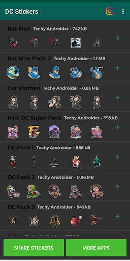 DC (Superhero) Stickers for whatsApp screenshot 3