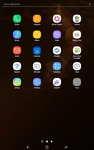 Galaxy S9 orange | Xperia™ Theme 8 تصوير الشاشة