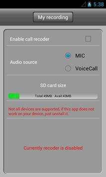 Call Recoder Z screenshot 1