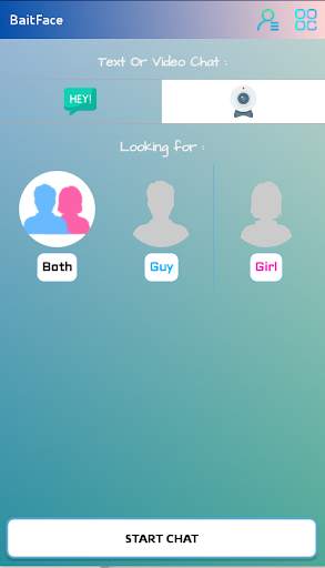 BaitFace - random video & text chat screenshot 1