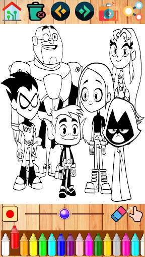 Teen coloring the titans adventures screenshot 7