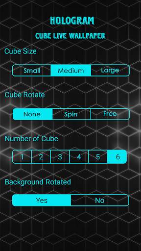 Hologram cube live wallpaper screenshot 5