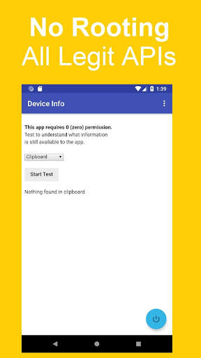 Information Capabilities of a Zero Permission App screenshot 5