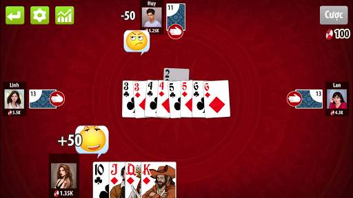 Tien Len Mien Nam Dem La - Game offline đánh bài скриншот 3