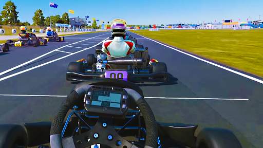 Go kart race buggy kart rush racing beach race screenshot 2