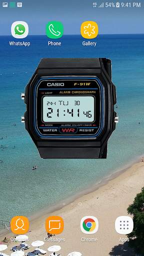 Casio F-91W Watch Widget screenshot 1