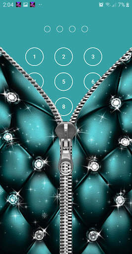 Diamond Zipper Lock Screen screenshot 5
