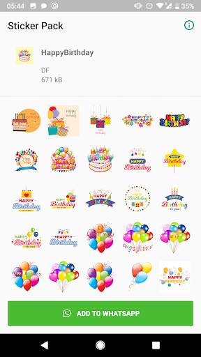 Happy Birthday Stickers for WhatsApp WAStickerApps screenshot 2