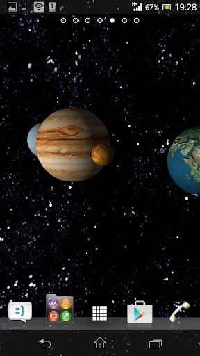 Galaxy Space 3D Live WallPaper screenshot 8