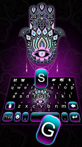 Holy Hamsa Hand Keyboard Theme screenshot 2