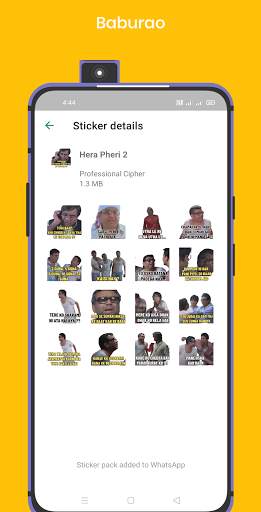 BabuRao Stickers for WhatsApp - WAStickerApps screenshot 6