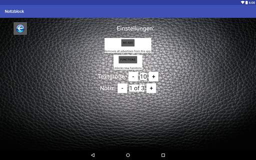 Notizblock (Notepad) free screenshot 7