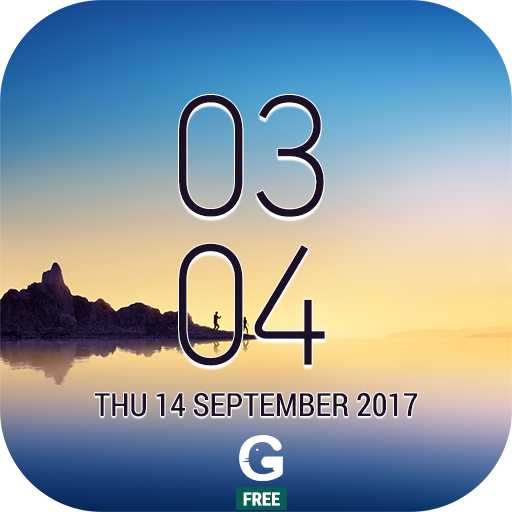 Galaxy Note8 Digital Clock Widget icon