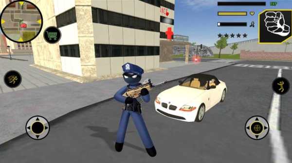 US Police Stickman Rope Hero screenshot 2