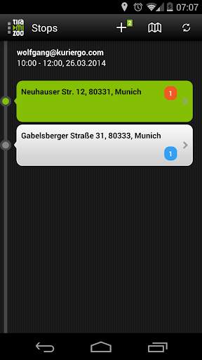 Courier App screenshot 1