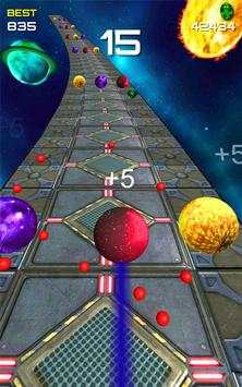 balapan bola jalan berwarna bergulir lompat screenshot 3