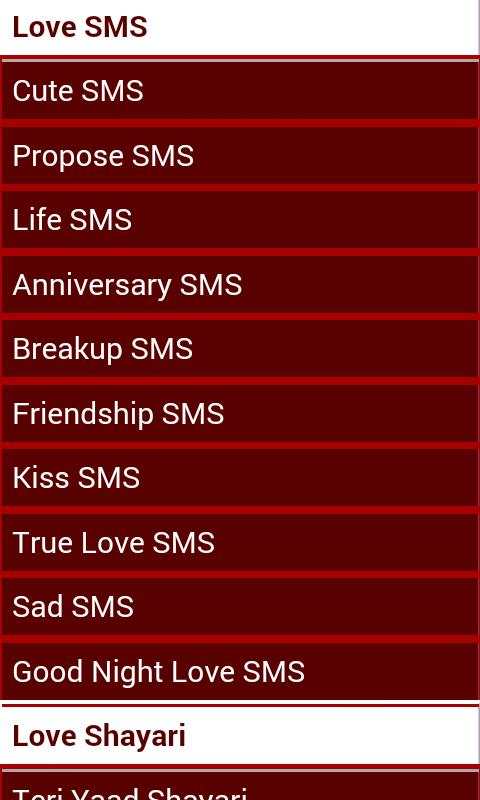 SMS, Chutkule, Shayari, Status screenshot 2