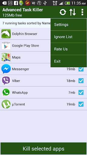 Advanced Task Killer - Free screenshot 3