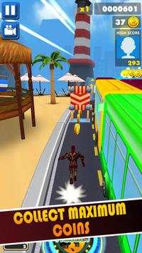 Subway Iron Hero Man Running Clash 👊🔱 screenshot 7