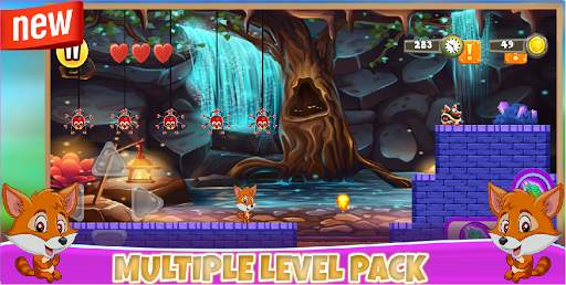 Super Fox World Game: Jungle Adventures Run FREE screenshot 2
