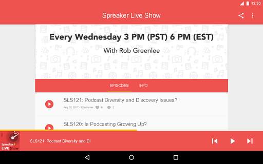 Spreaker Live Show 5 تصوير الشاشة