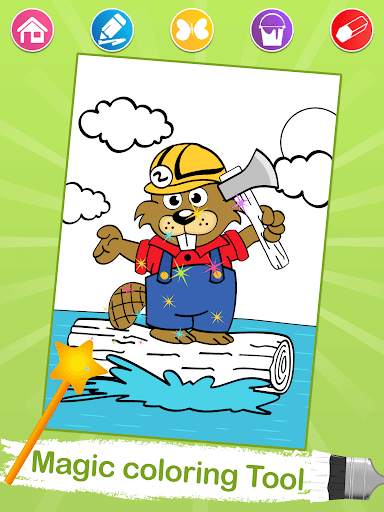 Driving Animals Coloring Pages screenshot 1