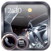Cool car Theme Lock screen 3D sports car icon