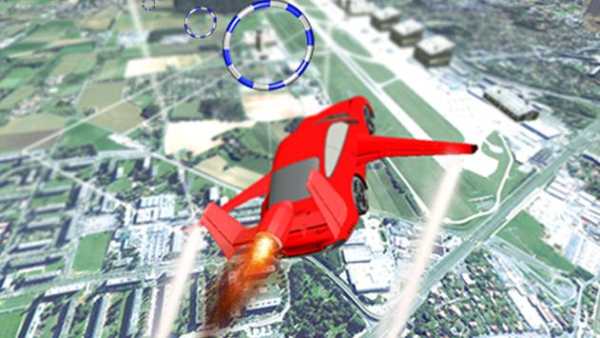 Flying Car Simulation 3d Game;Extreme Car Flyng screenshot 4